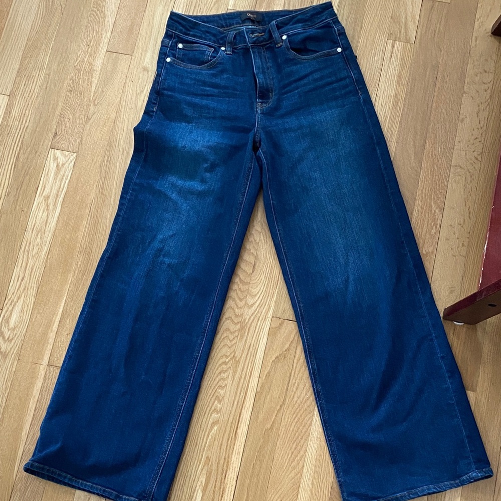 Quince Dark Blue Wide Leg Jeans